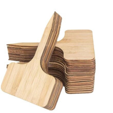40Pcs Wooden Plant Labels Plant Tags T-Type Garden for Plants Vegetable Seedlings Sign Outdoor Handwritten Tags