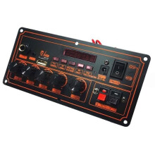 20W+20W Amplifier DIY MP3 Decoder Board 7.4v Music Player FM Radio Module Microphone TF USB Amplificador KIT