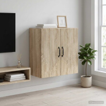 vidaXL Wall-Mounted Cabinet Sonoma Oak 59 x 31 x 60 cm Engineered Wood