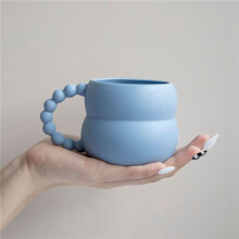 3X Creatieve Keramische Mok Leuke Koffiekop Nordic Home Decor Handgemaakte Kunst Melk Thee Cup Thuis Drinkware Gepersonaliseerde Paar B