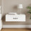 VidaXL vidaXL Wall-Mounted Side Table High Gloss White 59 x 34.5 x 17 cm 1