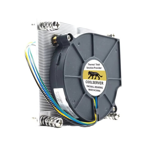 1U CPU Cooler Fan for LGA2011/115X Multi-Platform Active Desktop PC CPU Cooler Temp Control Cooling Fan A 1