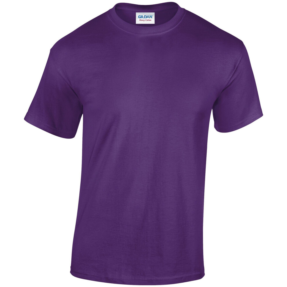 Gildan (5Xl, Purple) Adults Unisex Heavy Cotton T Shirt