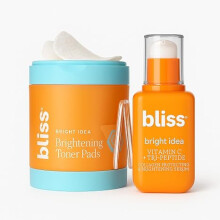 Bliss Vitamin C Radiant Skin Duo: Brightening Vitamin C Serum + Illuminating Toner Pads