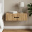 VidaXL vidaXL Wall-Mounted Side Table Artisan Oak 59 x 34.5 x 17 cm 1