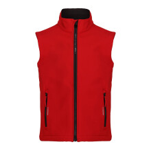 (34in, Classic Red/Black) Regatta Professional Childrens/Kids Softshell Reflective Gilet