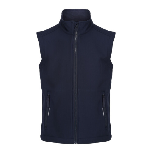 (32In, Navy) Regatta Professional Childrens/Kids Softshell Reflective Gilet