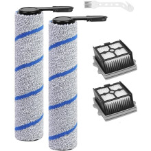 Pièces de Rechange pour Brosse Rouleau et Filtres pour Aspirateur Humide et Sec pour Floor One S7 Stretch Ultra / Stretch S6