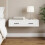 VidaXL vidaXL Wall-Mounted Side Table High Gloss White 87.5 x 34.5 x 17 cm 1