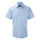 Russell (16, Light Blue) Russell Mens Short Sleeve Herringbone Work Shirt 1