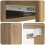 VidaXL vidaXL Wall-Mounted Side Table Artisan Oak 59 x 34.5 x 17 cm 8