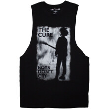 (L, Black) The Cure Unisex Adult Boys Don't Cry Vest Top