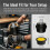1/2" Thread Intake Silencer Filter, 20mm Metal Air Compressor Muffler with Replaceable Filter Element, Noise Reduction 3