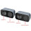 1 Set Computer Speakers for PC, 2x3W USB Powered Small Stereo Speakers with 3.5mm Aux, Volume Control, Plug and 7