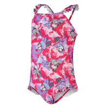 (2 Years, Pink/Purple) Speedo Baby Girls Learn To Swim Printed Thin Strap Frill One Piece Swimsuit
