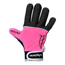 (M, Pink/Black/White) Murphys Unisex Adult V2 Gaelic Gloves