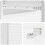 VidaXL vidaXL Wall-Mounted Side Table High Gloss White 87.5 x 34.5 x 17 cm 8