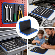 Flexibles Rutschfestes Magnetisches Matten-Organizer & Werkzeughalter für Werkstatt Auto-Reparatur Garage, Hält Schraubendreher Rot