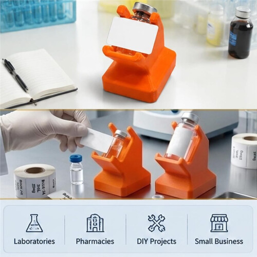 2 Pcs Vial Label Applicator Tool for 3mL and 10mL Alignment Guide for DIY & Lab 2