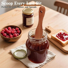 4Pcs Skinny Spurtle for Sourdough , Reaching Bottom of Jars, Dough Whisk, Stirring, Mixing, Spreading