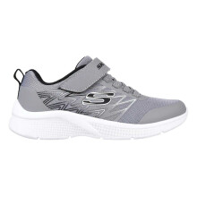 (11 UK Child, Grey/Black) Skechers Boys Microspec Advance Trainers