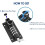 Combination Locking Bolt 4 Digit,Sliding Bolts- , Lockable Padbolt for Gate, Shed, Garage 6