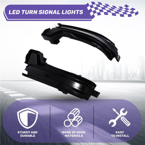 Rearview Mirror LED Turn Signal Light Dynamic Sequential Indicator for  Kodiaq 2016-2019 1