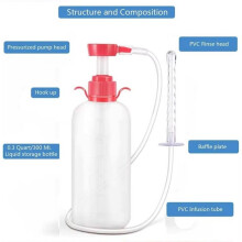 600ML Medical Bidet Aginal Clearner Anal Douche Enema Anus Cleaning Syringe Washing Irrigator Clean Vagina Device
