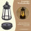 2X Solar Lantern Outdoor Waterproof Large Lighthouse Lantern Led Light Source Garden Decorative Lights 9