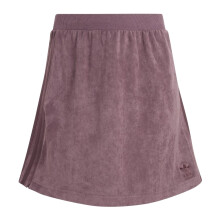 (4 UK, Purple) Adidas Womens/Ladies Originals 3 Stripes Velour Regular Mini Skirt