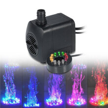 LED-Ljus Dränkbar Pump 30W Ultratyst Akvarium, Damm, Pool, Fontänpump EU-Kontakt