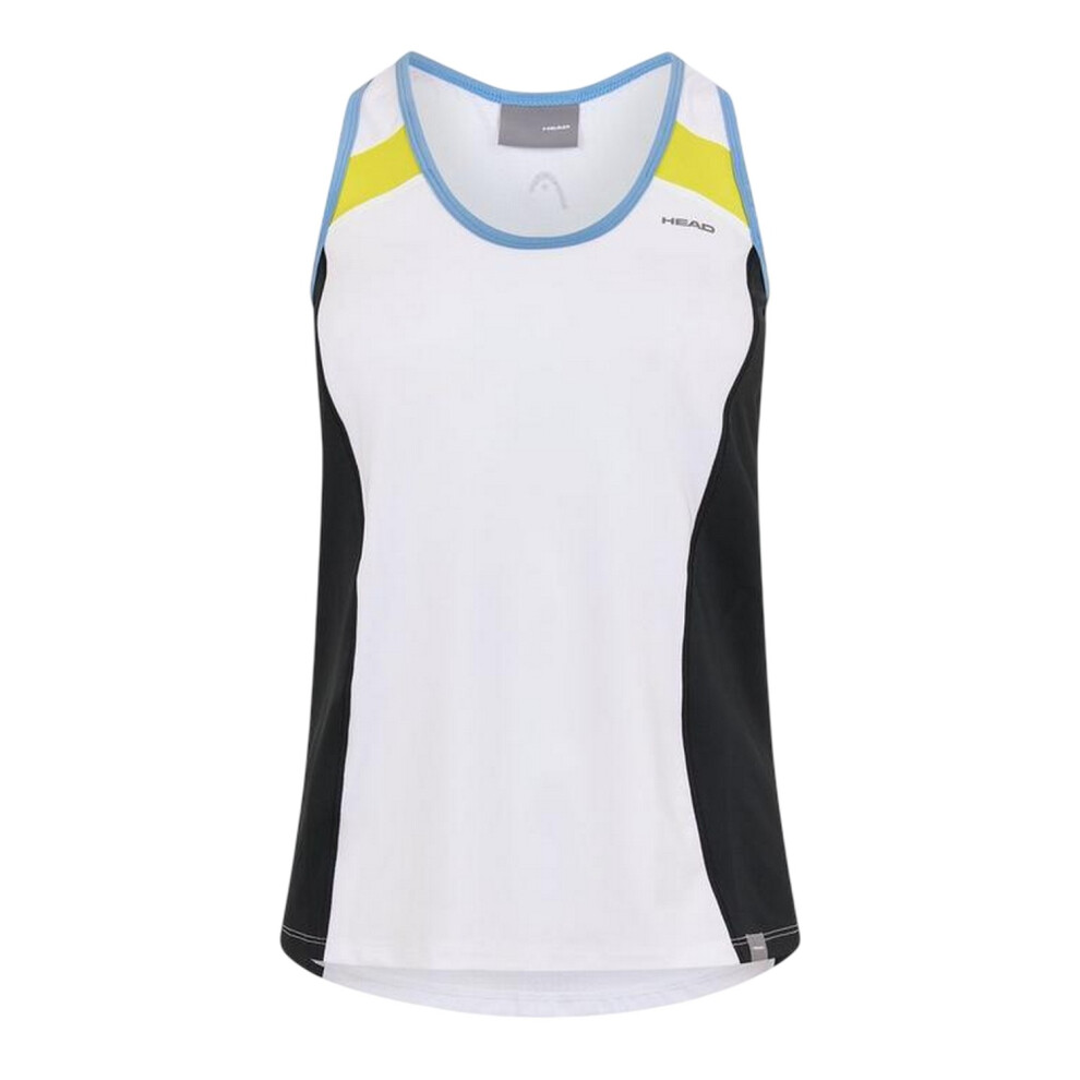 Head (14 Uk, White) Womens/Ladies Ava Scoop Neck Tank Top