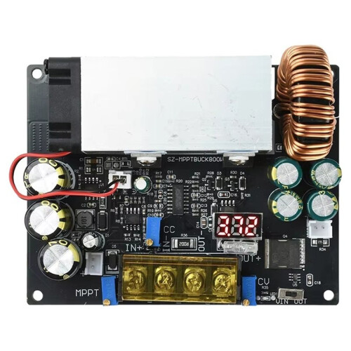 MPPT Solar Charge Controller  18-90V Wide Input 800W Power Adjustable Step-Down Module for Lithium Battery