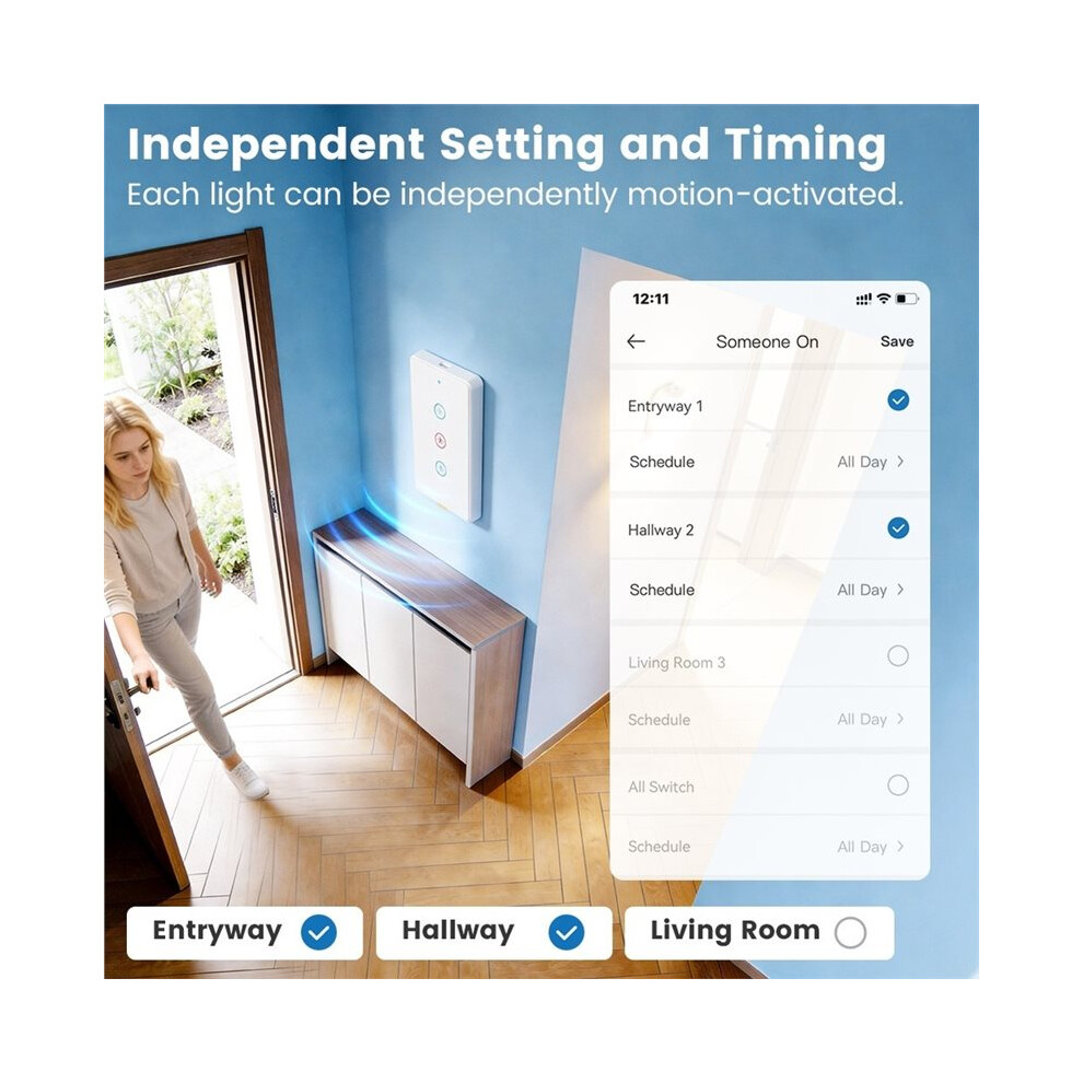 Interrupteur Mural à Induction WiFi Tuya Home Standard Américain avec ...