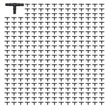 Drip Irrigation Barbed Connectors, Universal Barbed Tee Fittings 800Pcs, Fits 1/4 Inch Drip Tubing (4/7mm Tee Pipe)