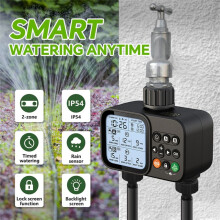 Household Solar Irrigation Timer LCD Automatic Irrigation System Outdoor Garden Watering Tool Adjustable Program