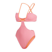 (8 UK, Light Pink) Speedo Womens/Ladies Gingham One Piece Swimsuit