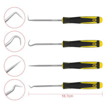 Bicycle Front Fork Oil Seal Hook for MTB Road Bike O-Rings Professional Repair Tools,Long Yellow