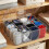 Socks Underwear Drawer Organizer, 16 Compartment Clear Plastic Storage Box with Lid & Adjustable Dividers, Tie Box 7