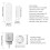 Socket Outlet 16A and Door/Window Sensor Wireles Remote Control Anti-Theft Alarms Socket WiFi Timer Socket EU Plug 9
