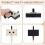 Wire Puller Handheld Wiring Tools 8mm Tugger Multifunctional for Electrician Pipe Narrow Spaces Wall Underground Black 7