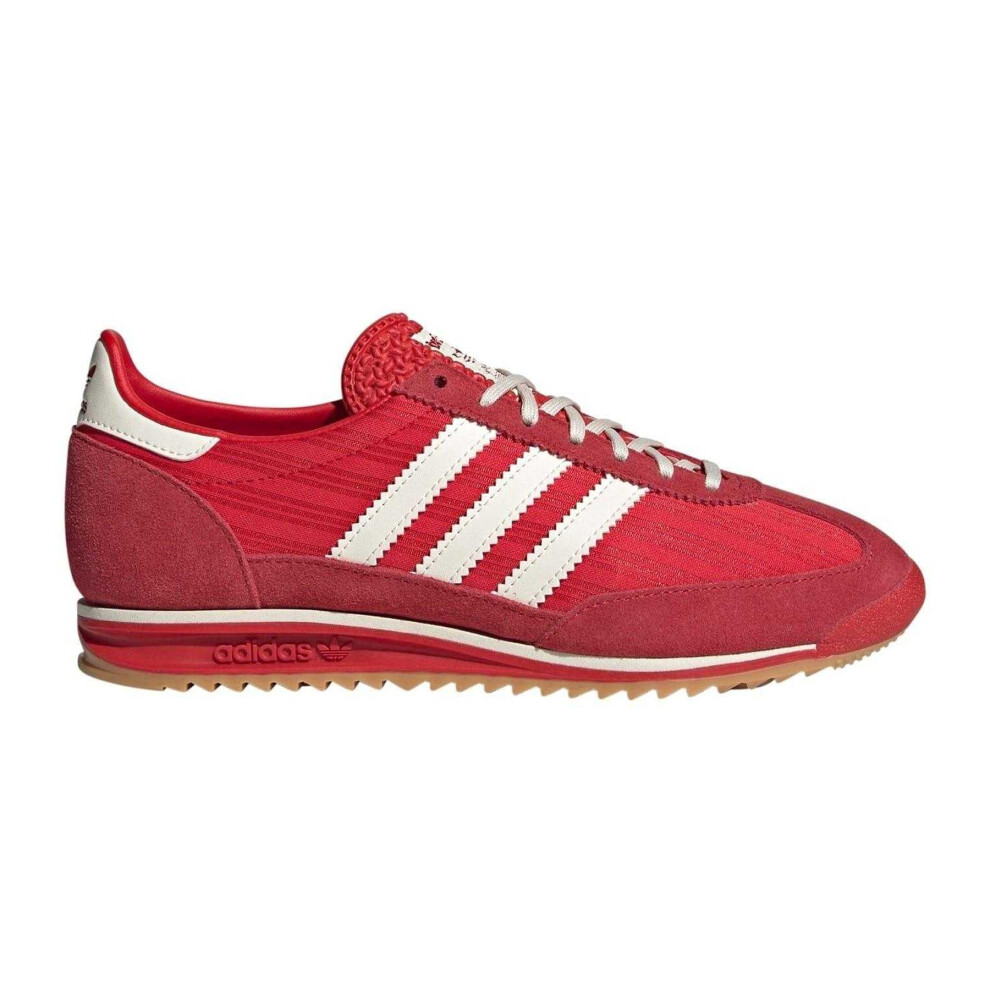 Adidas (5 Uk, Scarlet Red/Cream Yellow) Womens/Ladies Sl72 Suede Trainers