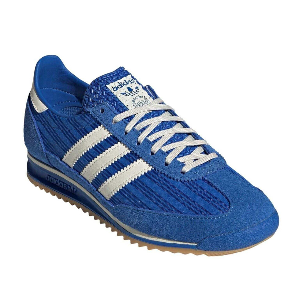 Adidas (5 Uk, Blue/Cream) Womens/Ladies Sl72 Suede Trainers