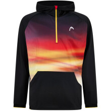(S, Multicoloured) Head Mens Gradient Print Hoodie