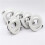 5pcs LED Spotlight Frame with GU10 Base Recessed Round Downlight Adjustable Angle Lamp for Kitchen Room Lighting A 3