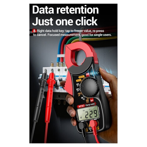 ANENG MT87 Counts Clamp Multimeter AC/ 600V Voltage 400A Current Resistance Tester with Data Hold Digital Clamp Meter 2