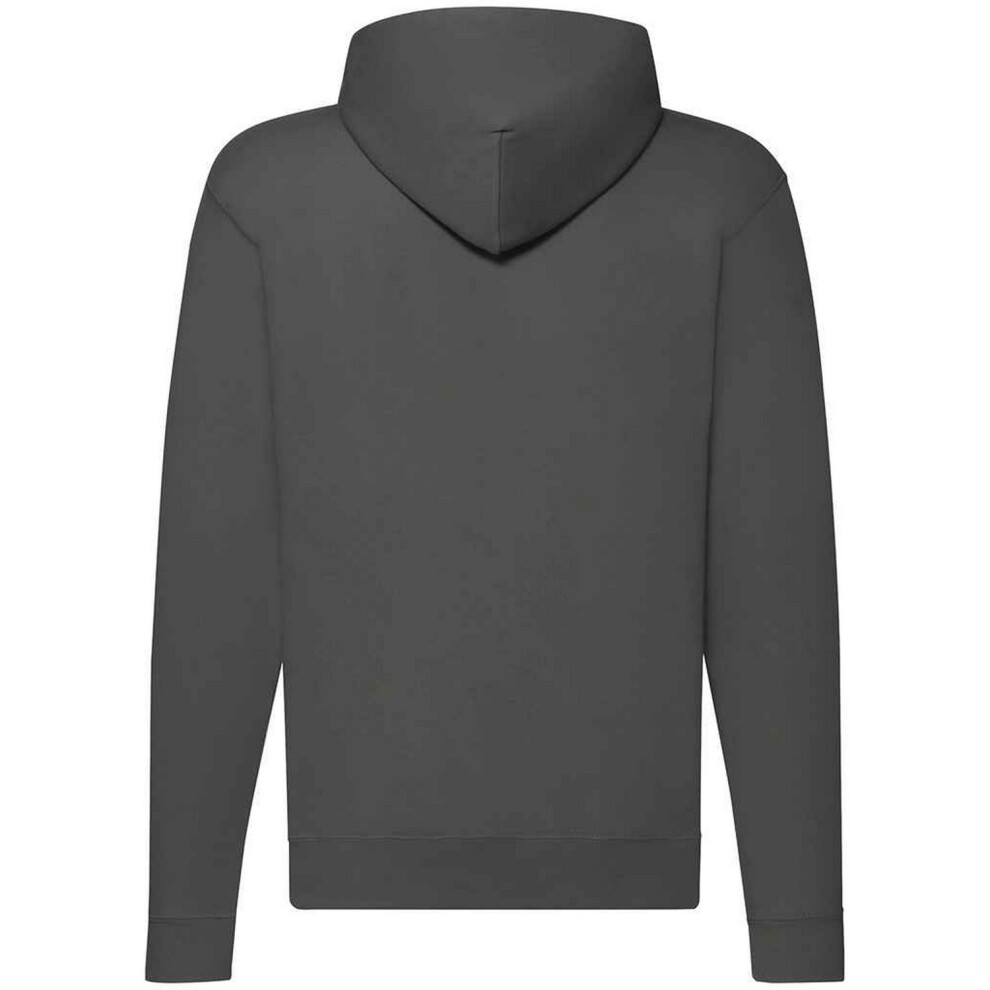 Fruit Of The Loom (S, Light Graphite) Mens Classic Zipped Hoodie