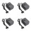 4X 200W Spanningsomvormer Transformator EU Naar VS - Step-Down Transformator 220V Naar 110V Eenfase Reisadapter EU-Stekker 1
