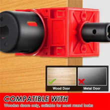 2Set Door Lock Installation Kit,Door Hole Drilling Kit for Wooden Doors,Door Lock Hole Saw Door Knob Installation Kit
