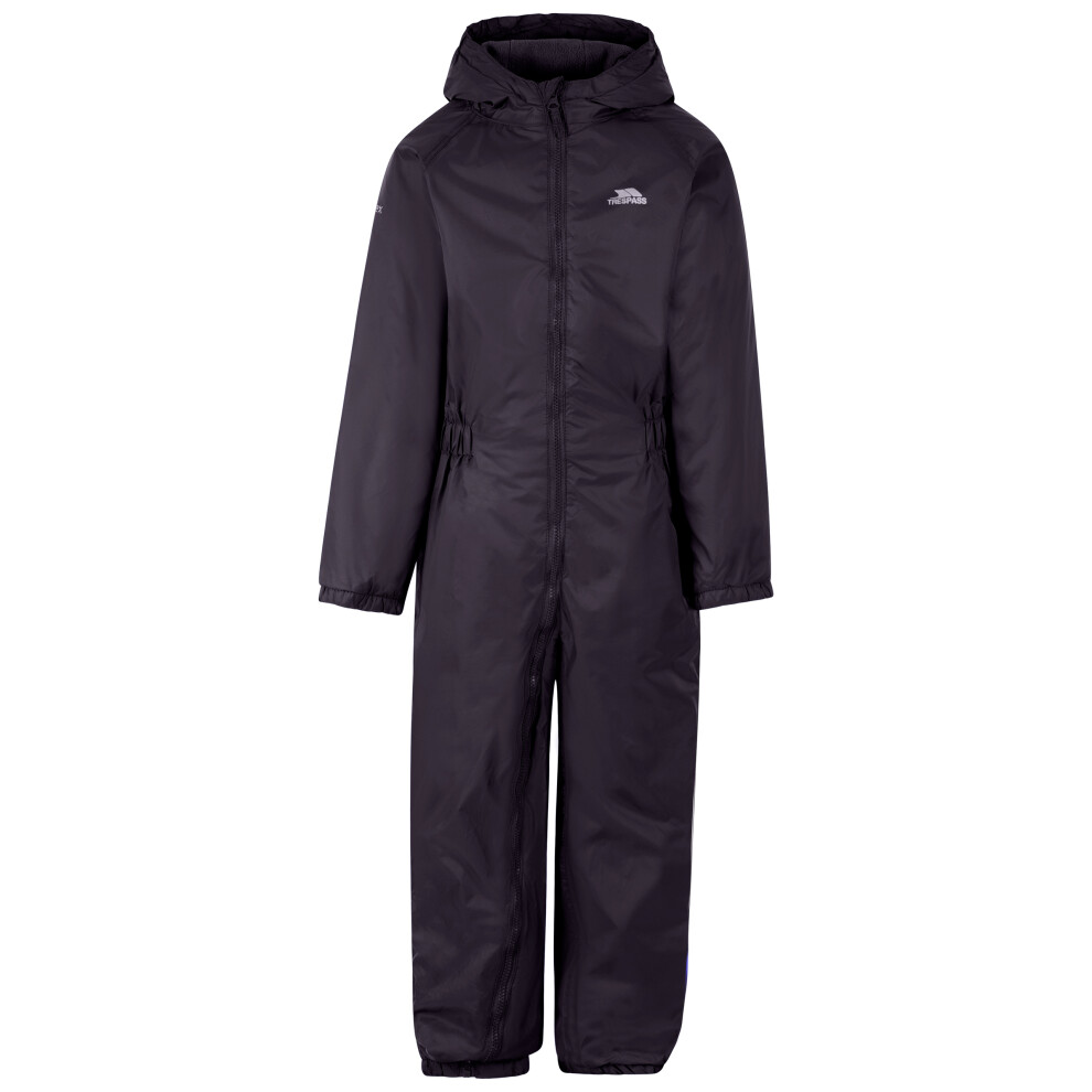 Trespass Kids Rain Suit Dripdrop Grey 3/4 - Image 2
